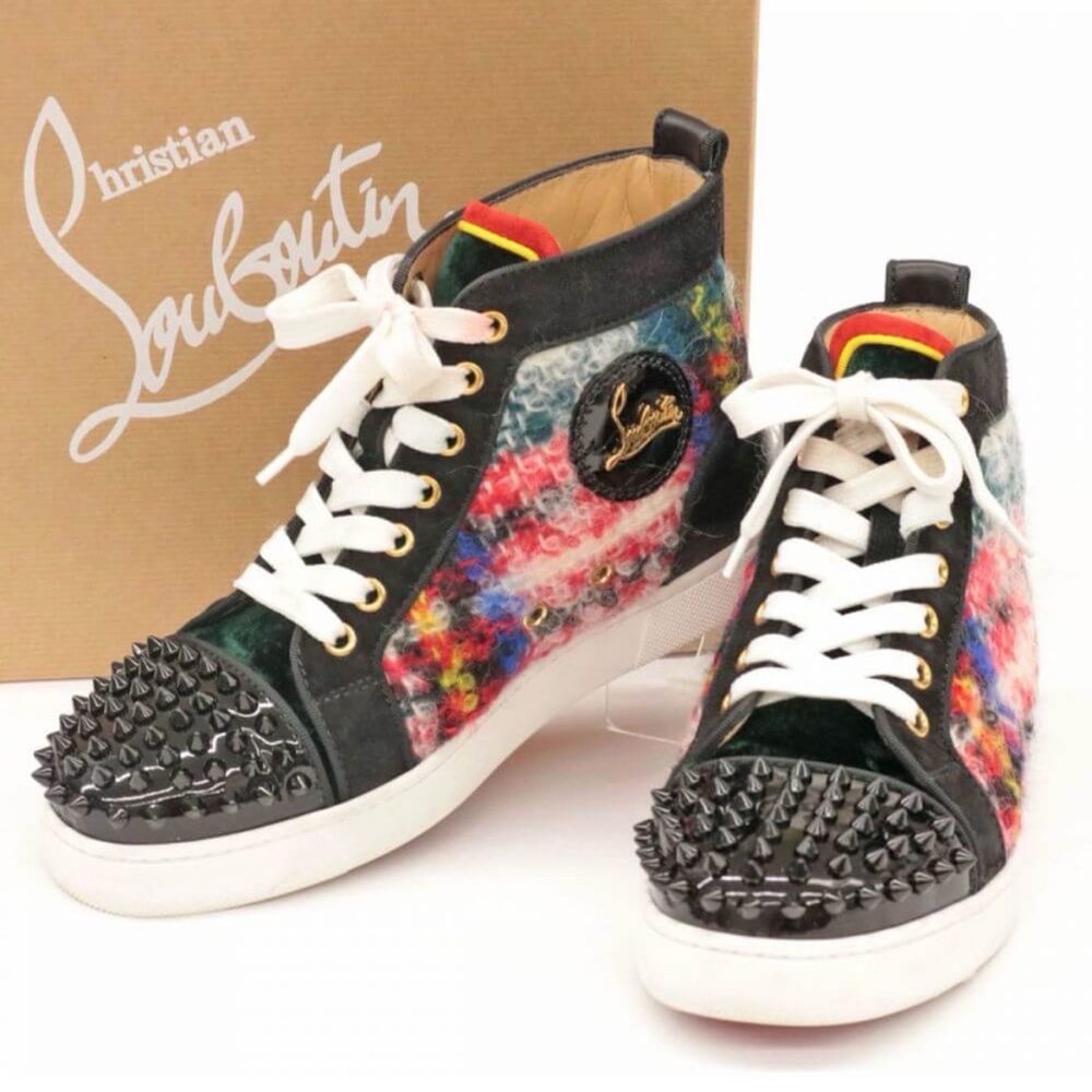 Multi Colored Louboutin Spike High Tops